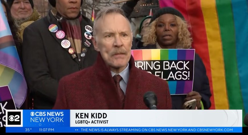 Hundreds Protest Pride Flag Ban At Stonewall [VIDEO]