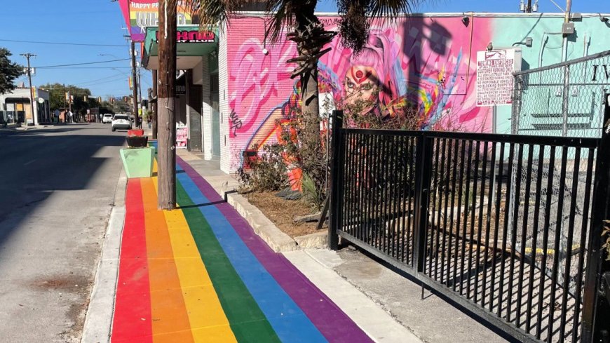 San Antonio unveils amazing rainbow crosswalks in its Pride heritage district