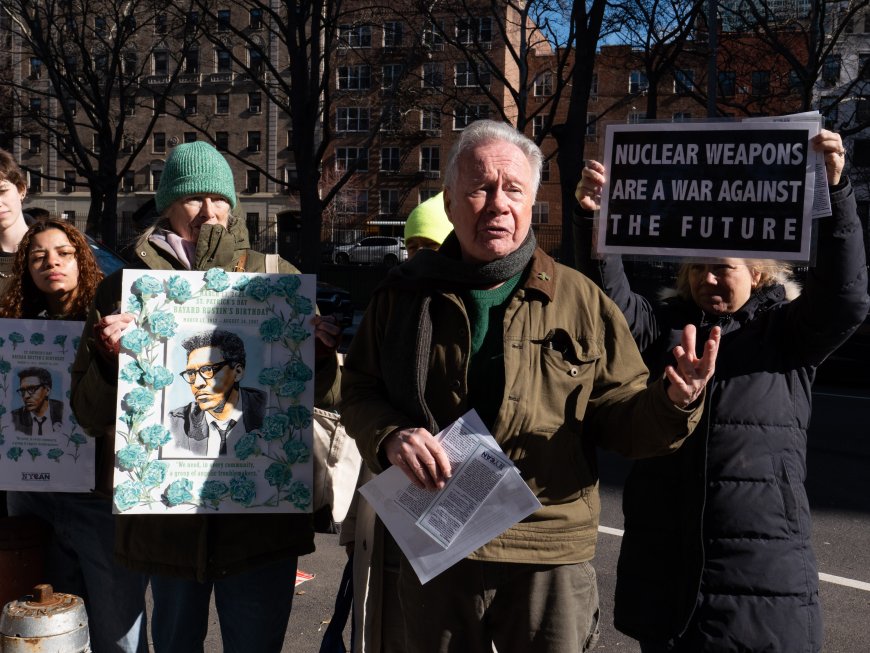 Activists protest nuclear weapons in honor of Bayard Rustin’s birthday