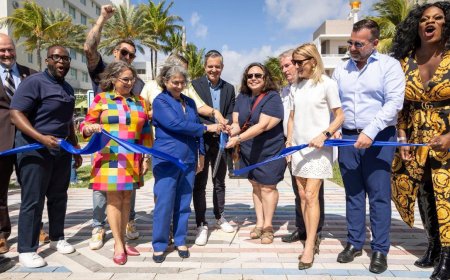Miami Beach defiantly rebuilds its rainbow crosswalk after Florida officials tore it up