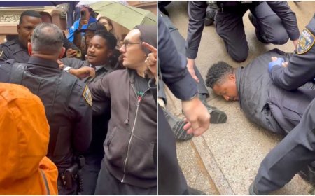 Brooklyn Council Member Chi Ossé arrested, thrown to ground by NYPD, during deed theft eviction protest