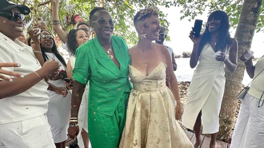 Star Trek’s Gina Yashere marries partner Nina Rose Fisher in Costa Rica