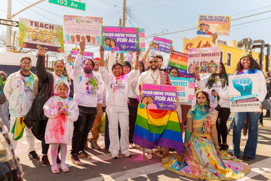 Caribbean Equality Project marches for immigrant justice at Phagwah Parade