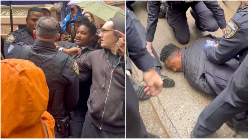 Brooklyn Council Member Chi Ossé arrested, thrown to ground by NYPD, during deed theft eviction protest