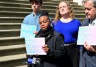 New Yorkers rally in Manhattan after feds demand trans youth records from NYU Langone