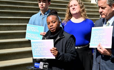 New Yorkers rally in Manhattan after feds demand trans youth records from NYU Langone