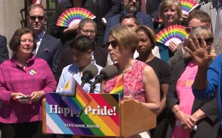 Massachusetts Gov Raises Pride Flag Over Statehouse