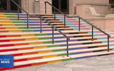 St. Pete Defies DeSantis With City Hall Rainbow Steps