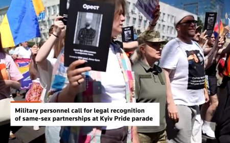 LGBTQ Soldiers And Veterans Lead Kyiv Pride March