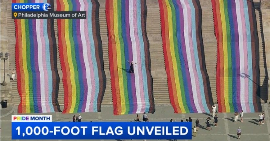 Philadelphia Unfurls 1000-Foot Pride Flag [VIDEO]