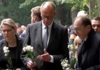 German Chancellor Lays Flowers At Pride Memorial