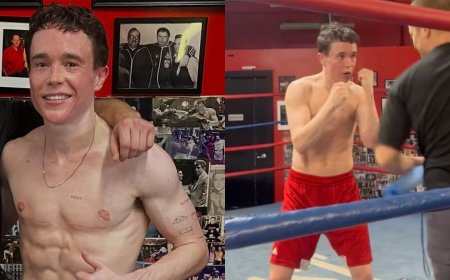 Elliot Page Shows Off His Boxing Skills and Chiseled Physique in New Shirtless Training Videos