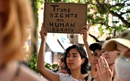 PHOTOS: Community rallies at Stonewall after SCOTUS upholds anti-trans sports bans