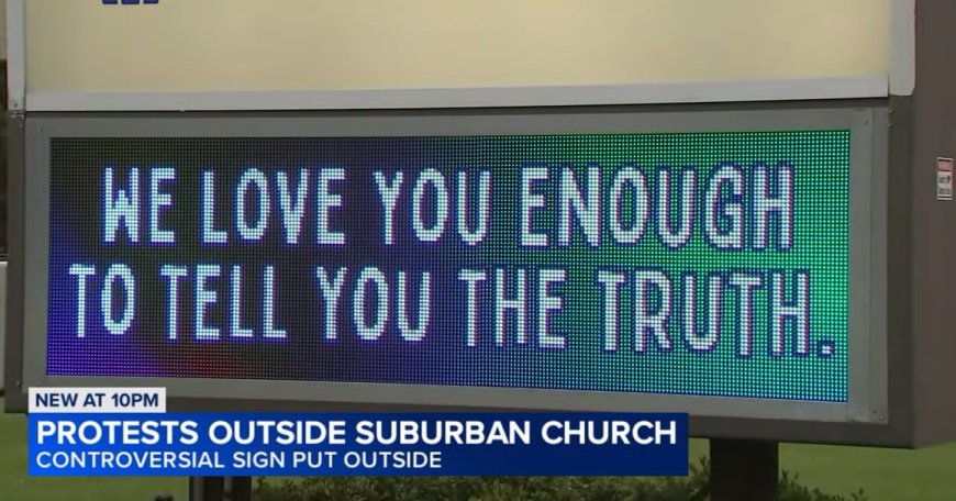 IL Church’s Anti-Pride Message Draws Protests [VIDEO]