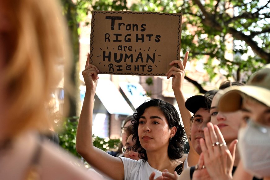 PHOTOS: Community rallies at Stonewall after SCOTUS upholds anti-trans sports bans