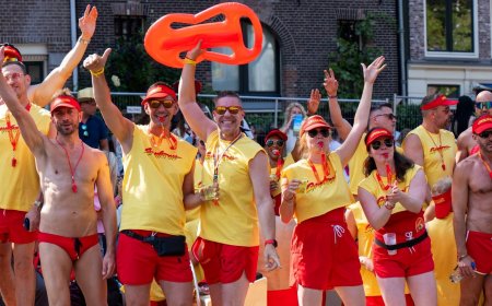 The Amsterdam World Pride parade was another level on the ‘Gaywatch’ boat