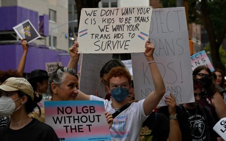 LGBTQ activists protest at NYU Langone after hospital settles with DOJ to end gender-affirming care for youth