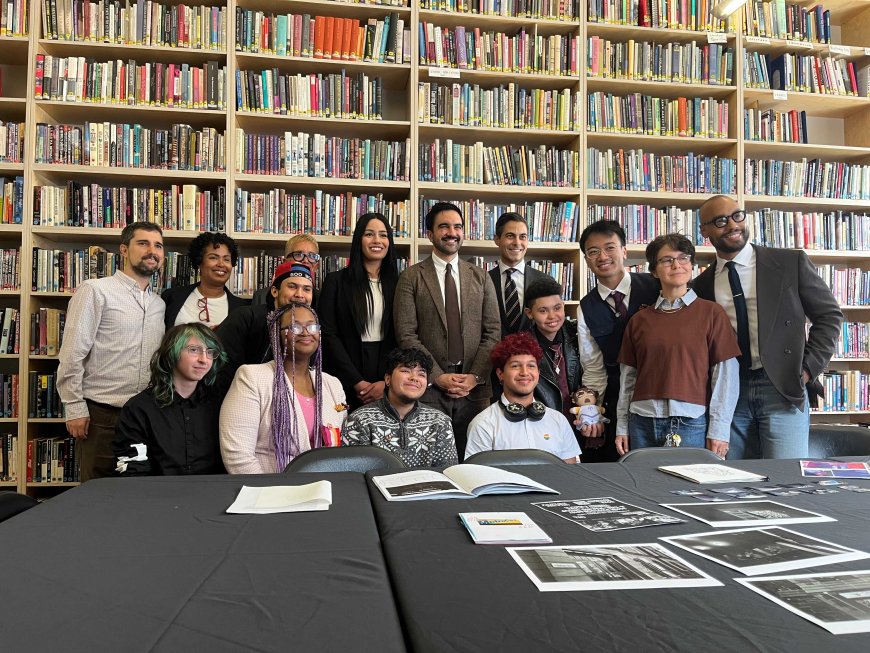 Mamdani and out gay Dutch Prime Minister Rob Jetten meet LGBTQ youth at The Center