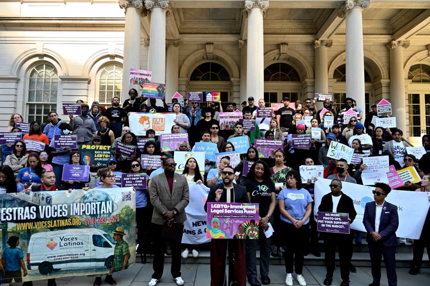 At City Hall, advocates call for $15 million fund to support LGBTQ immigrants